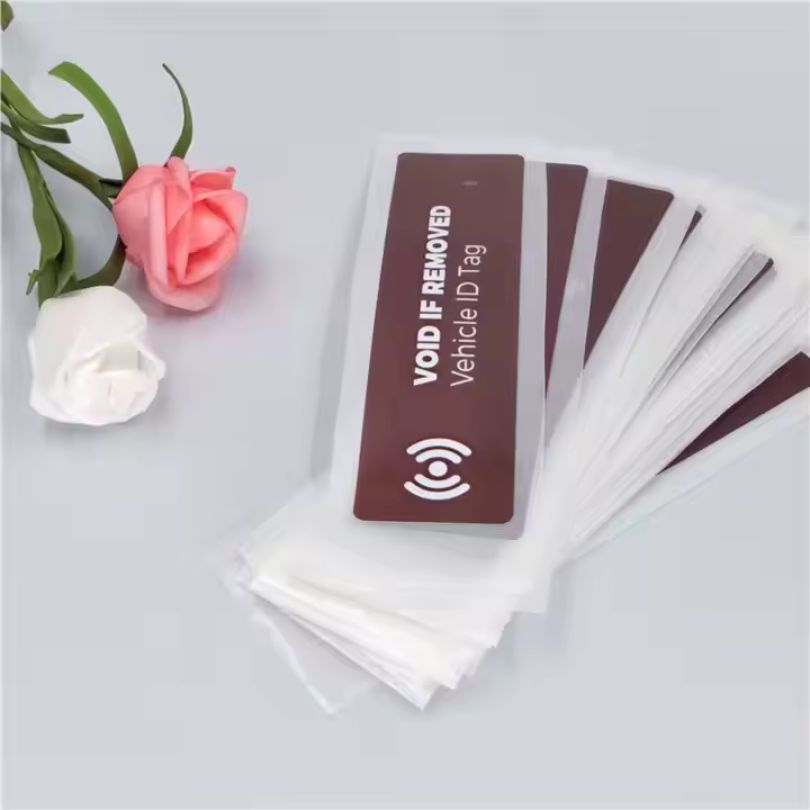 RFID tag in car windshield RFID tag in car windshield