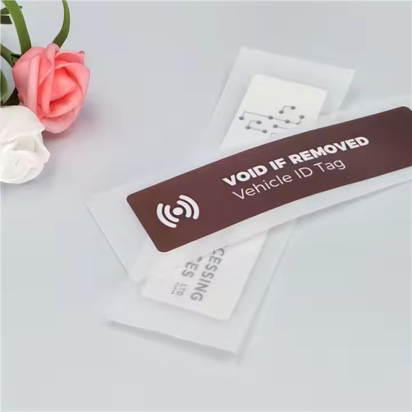 RFID tag in car windshield RFID tag in car windshield